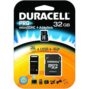 MicroSD Duracell 3 en 1 de 32GB (Kit + USB)