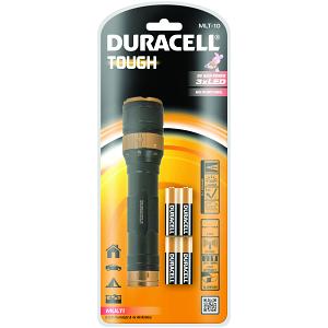 Duracell Multi Beam 3 LED Torch & 4 AA