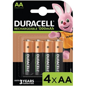 Pack de 4 Duracell AA 1300mAh Recargables