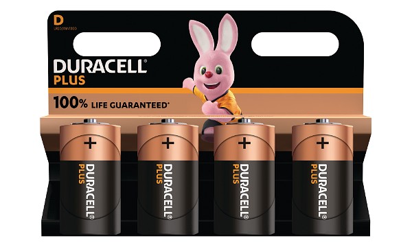 Duracell Plus Power tipo D (paquete de 4)