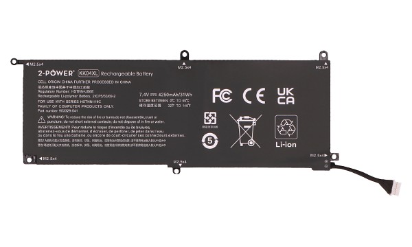 Pro Tablet x2 612 G1-P3E16UT Batería (2 Celdas)