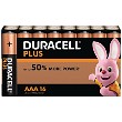 Paquete de 16 Pilas Duracell Plus Power AAA