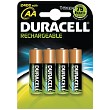 4 x Duracell  AA 2450mAh Recargables 
