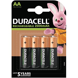 Duracell Pre-Charged AA 2500mAh 4 Paq