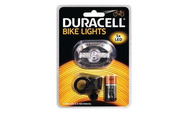 Luz frontal de bicicleta Duracell 5 LED