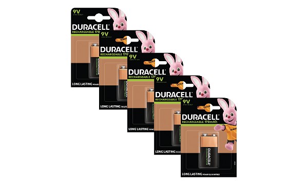 Pila recargable de 9 V Duracell x 5