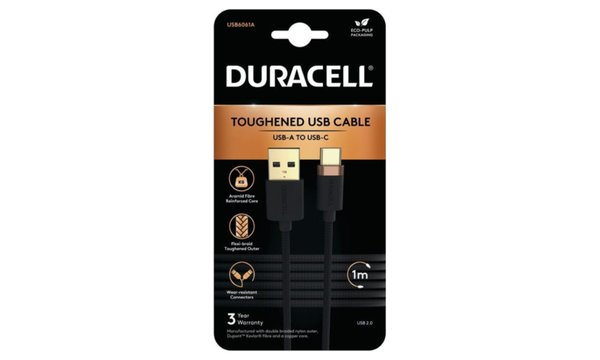 Cable Duracell de 1 m de USB-A a USB-C