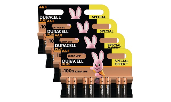 Paquete de oferta especial Duracell Plus 32 x AA